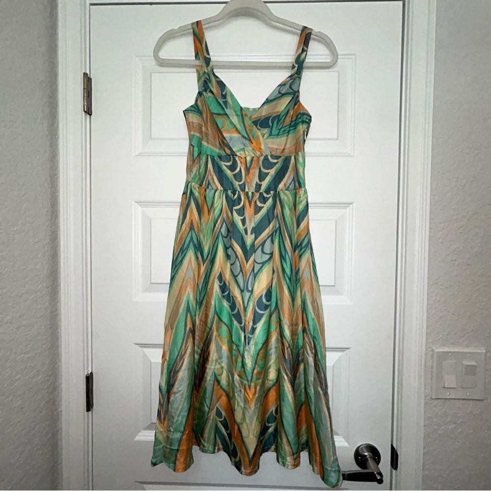 Anthropologie Lil Sleeveless Silk Midi Sundress Dress